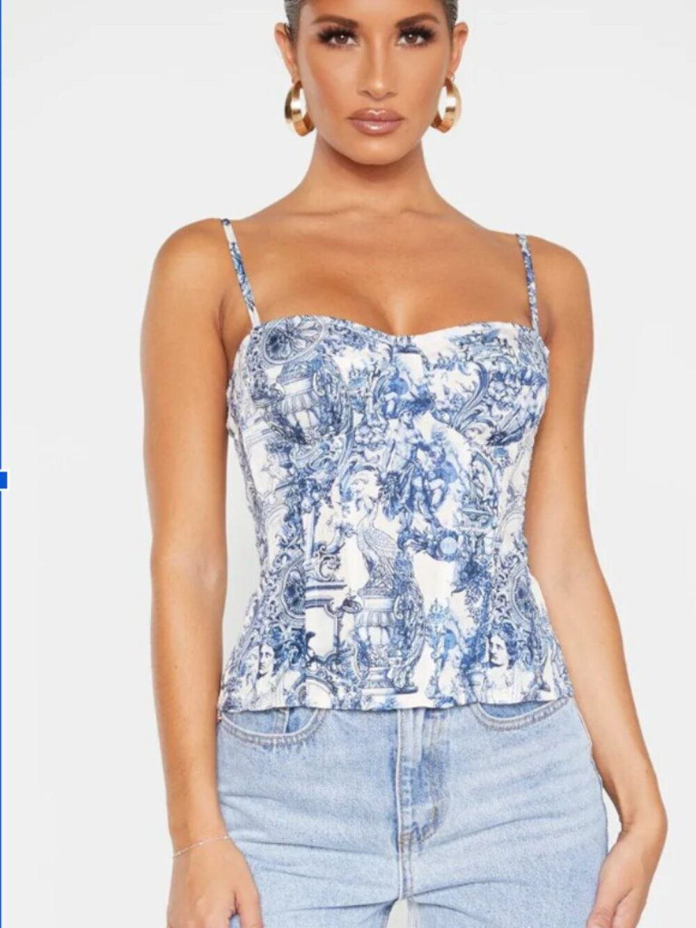PrettyLittleThing Structured Corset Top